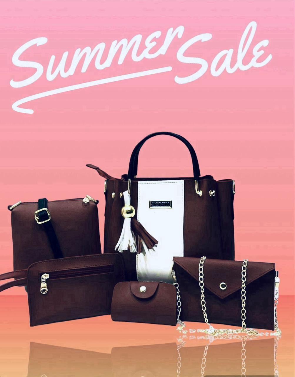 Premium Quality 5-Piece Handbag Set for Girls