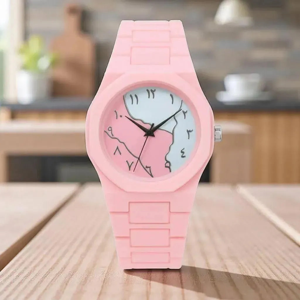 Pink Women's Carbon Fiber Analogue Aura Watch 40mm