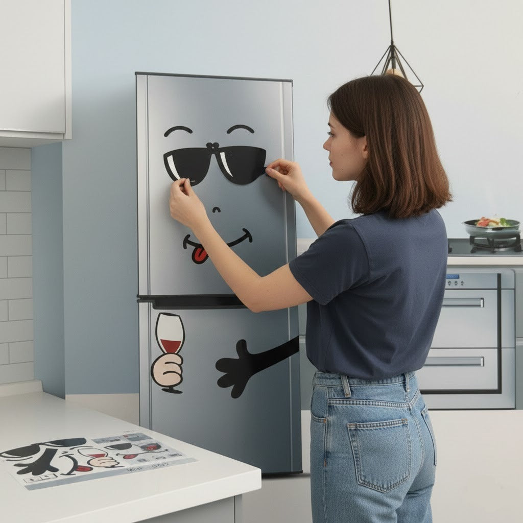 Smiley Fridge Sticker