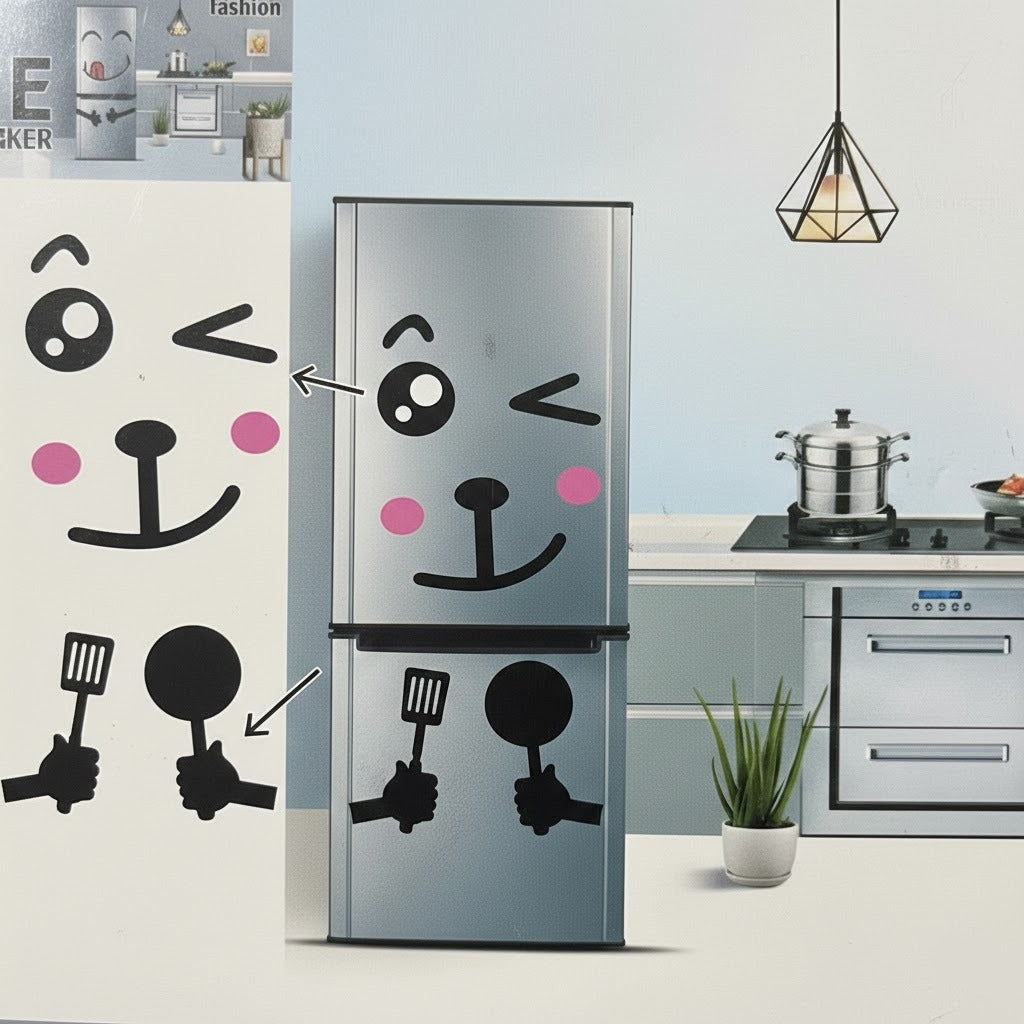 Smiley Fridge Sticker
