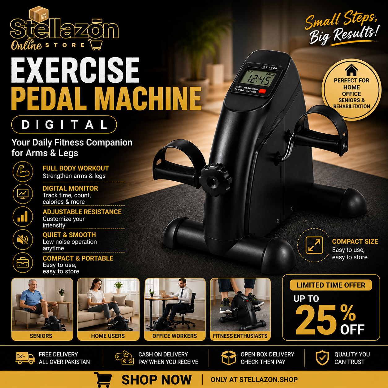 Exercise pedal machine